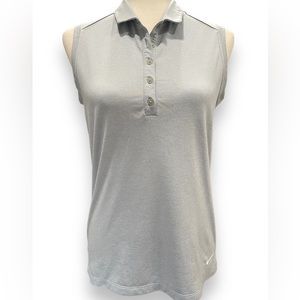 NIKE Golf Dri-Fit Sleeveless Collared Polo Shirt, athletic tennis lightweight